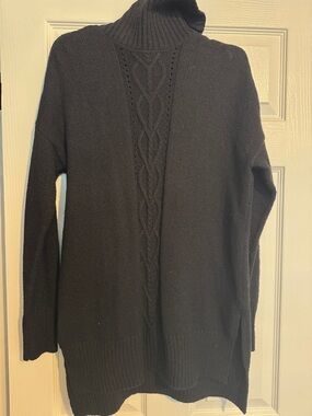 Maurices Men's Black Cable Turtleneck Sweater dress